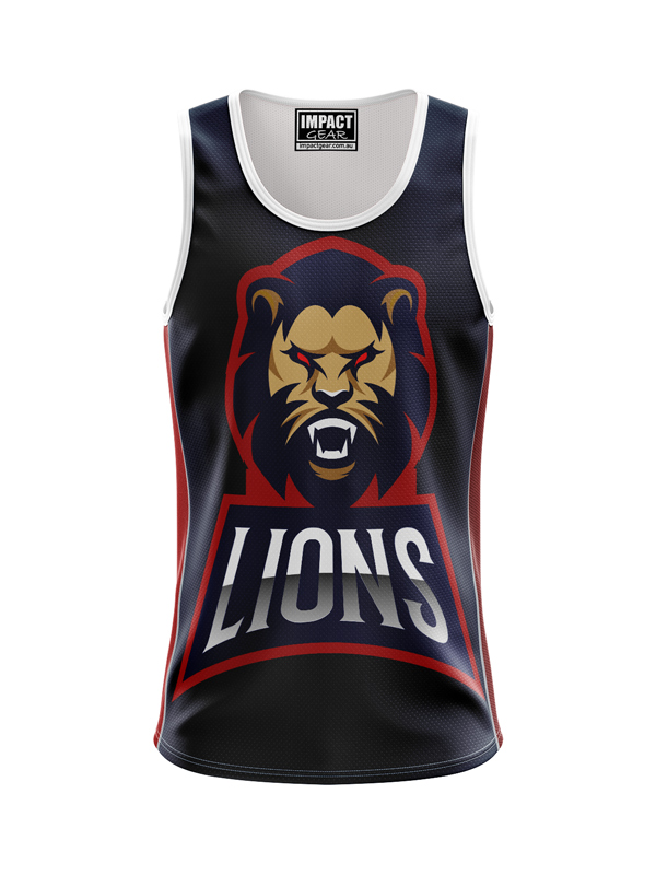 Fully Sublimated Singlet LIONS logo Australia