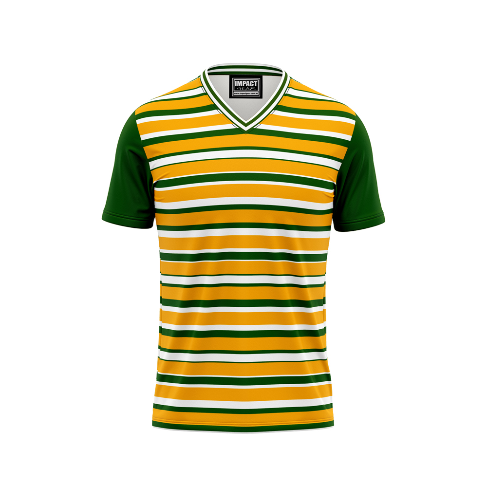 gREEN Gold Stripe Vneck T-shirt