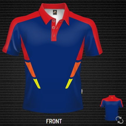 DS Arcade Polo Sublimated, Custom made