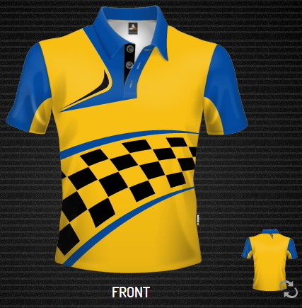 DS Moto Grid Sublimated Polo Shirt