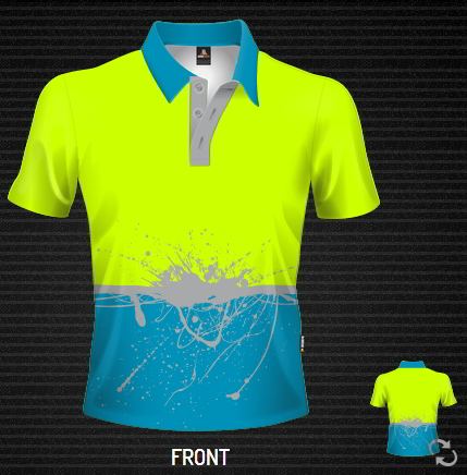 DS Splash, Dye Sublimation Polo Shirt Design, Custom made