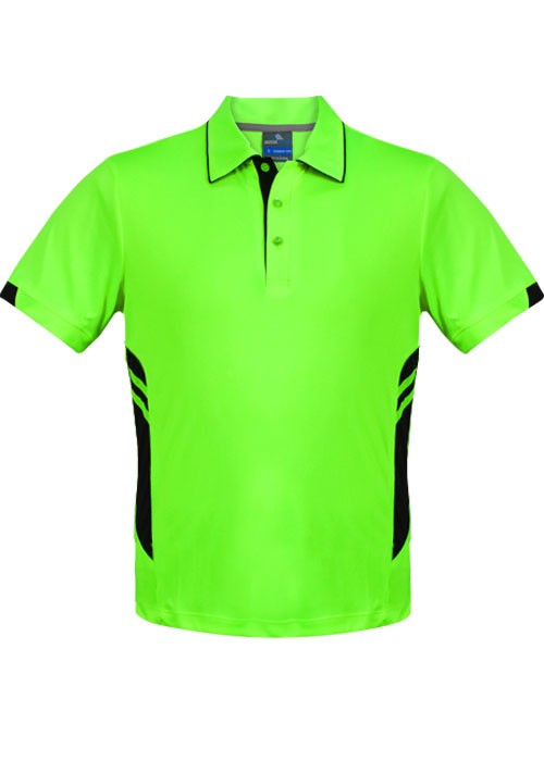 Tasman Polo shirt Fluro Green / Black