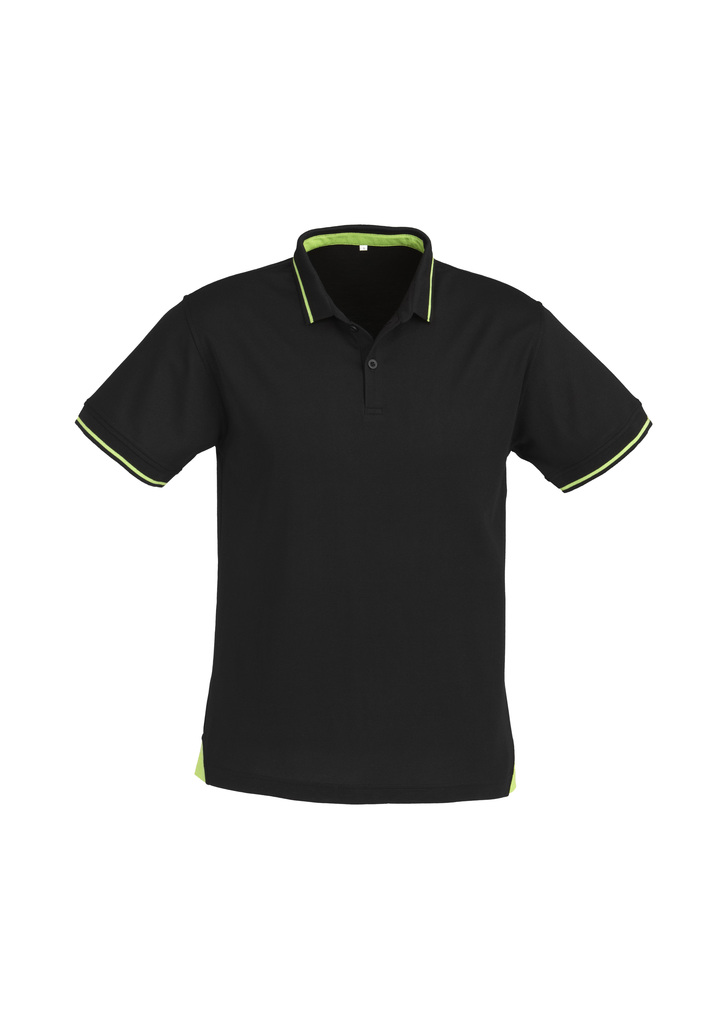 Jet  Polo Black Bright Green