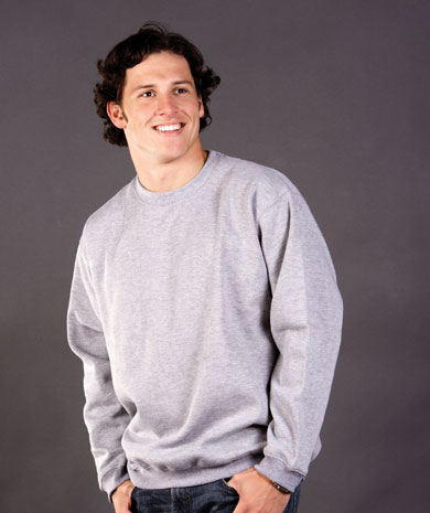 F01 crew neck fleecy top