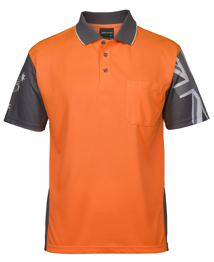 Hi Vis  Polo shirt Long Sleeve Southern Cross Aust