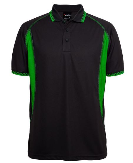Insert Moto Polo shirt Black Green