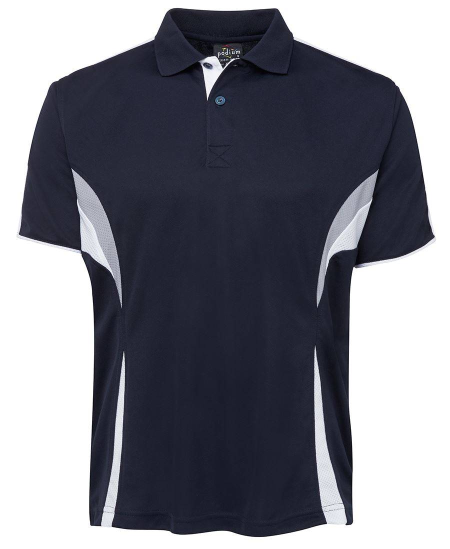 JBs Cool Polo Navy White Grey 