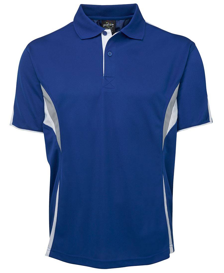 JBs Cool Polo Shirt Royal White Grey