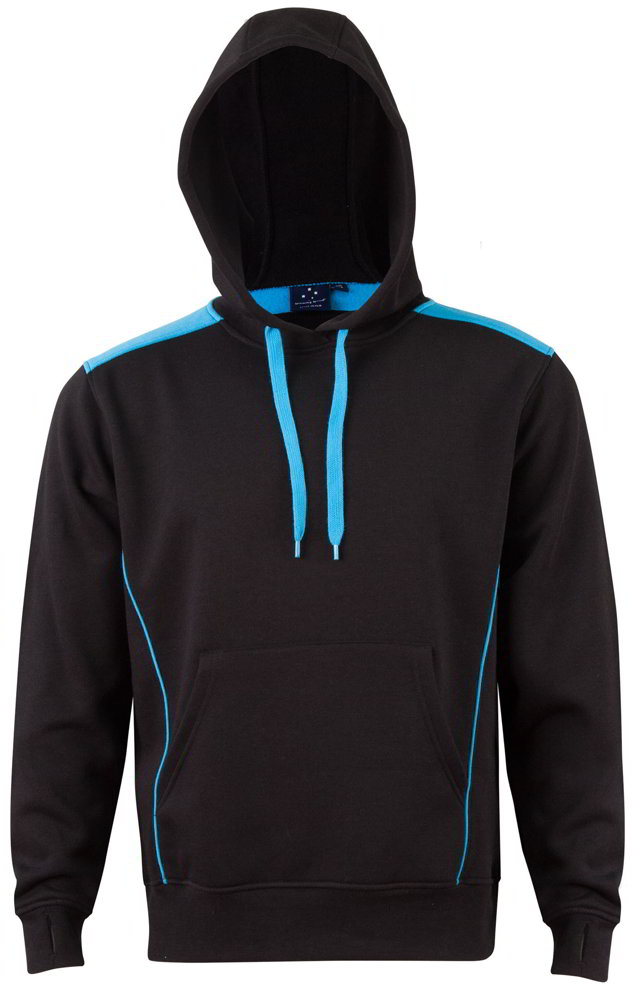 Black / Aqua Croydon Pullover Hoodie