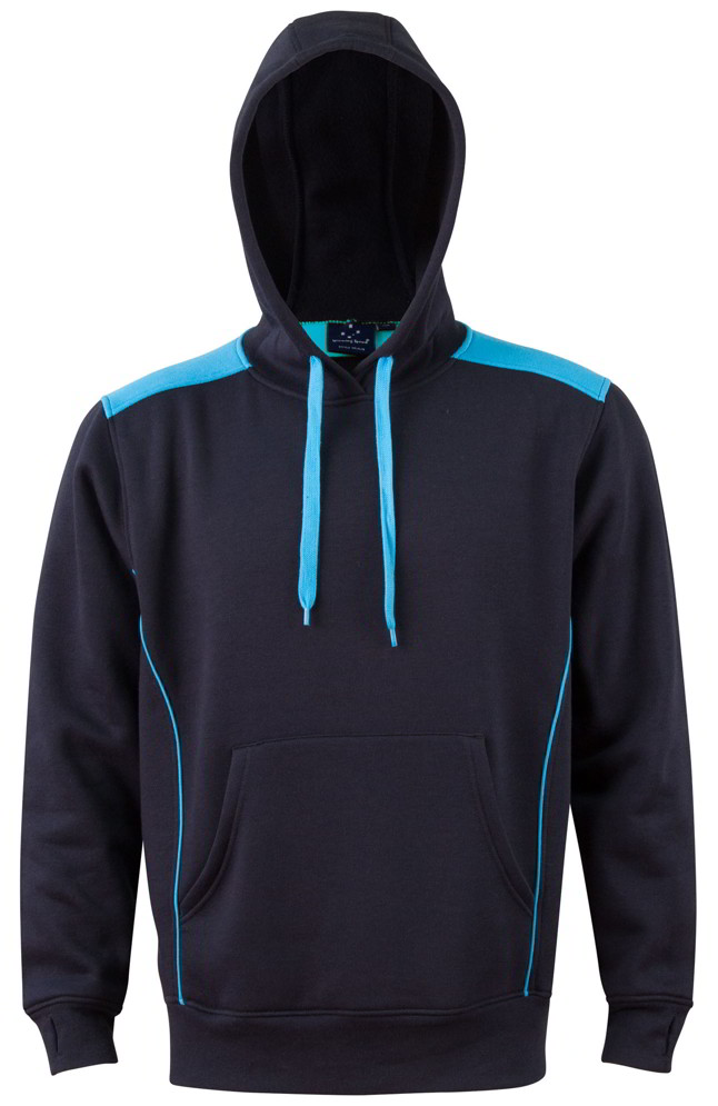 Navy / Aqua Croydon Pullover  hoodie