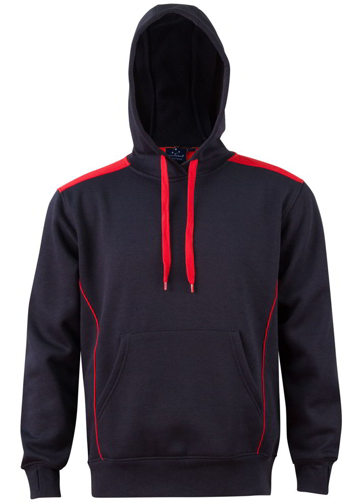 Navy Red Croydon Pullover Hoodie
