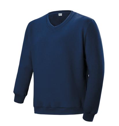 Navy V-Neck Fleece Jumper