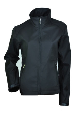 Ladies Black Softshell Jacket
