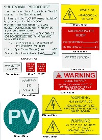 Click to Enlarge -  Zeus Appollo Warning Label Set Zeus Appollo