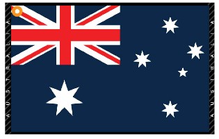 Click to Enlarge - Accessories, Towels AUSTRALIA FLAG TOWEL Walkerden Golf Australia