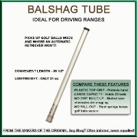 Click to Enlarge - Accessories ALUMINIUM BALL SHAG TUBE Walkerden Golf Australia
