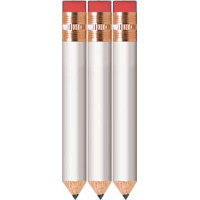 Click to Enlarge -  HALF LENGTH PENCIL + ERASER. BOX OF 144 Walkerden Golf Australia