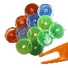 Accessories GOLFERS CLUB NEON BALL MARKERS & PITCHFORK Walkerden Golf Australia
