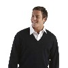 Clothing WOOL MIX KNITTED V NECK SWEATER Walkerden Golf Australia